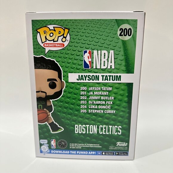 Funko POP! NBA 2024 City Edition Jayson Tatum Boston Celtics Figure #200! - Picture 4 of 9